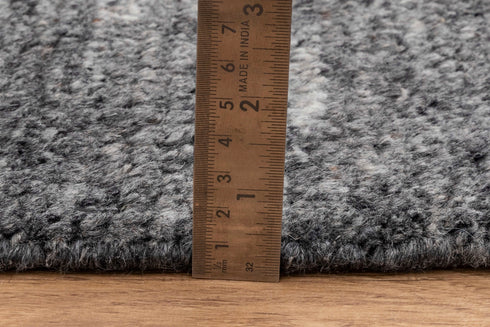10x14 Large Charcoal Gray  Solid Plain  Wool Moroccan Boho Beni Ourain Rug, Berber rug 10x14....#1733